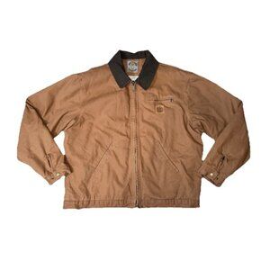 Cowboy Workwear Jacket Men's XL Western Tan Brown Sherpa Lined Heavyweight